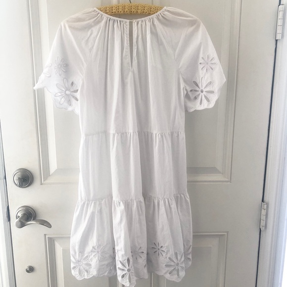 Rails Arielle White Eyelet Dress Small - Picture 9 of 13